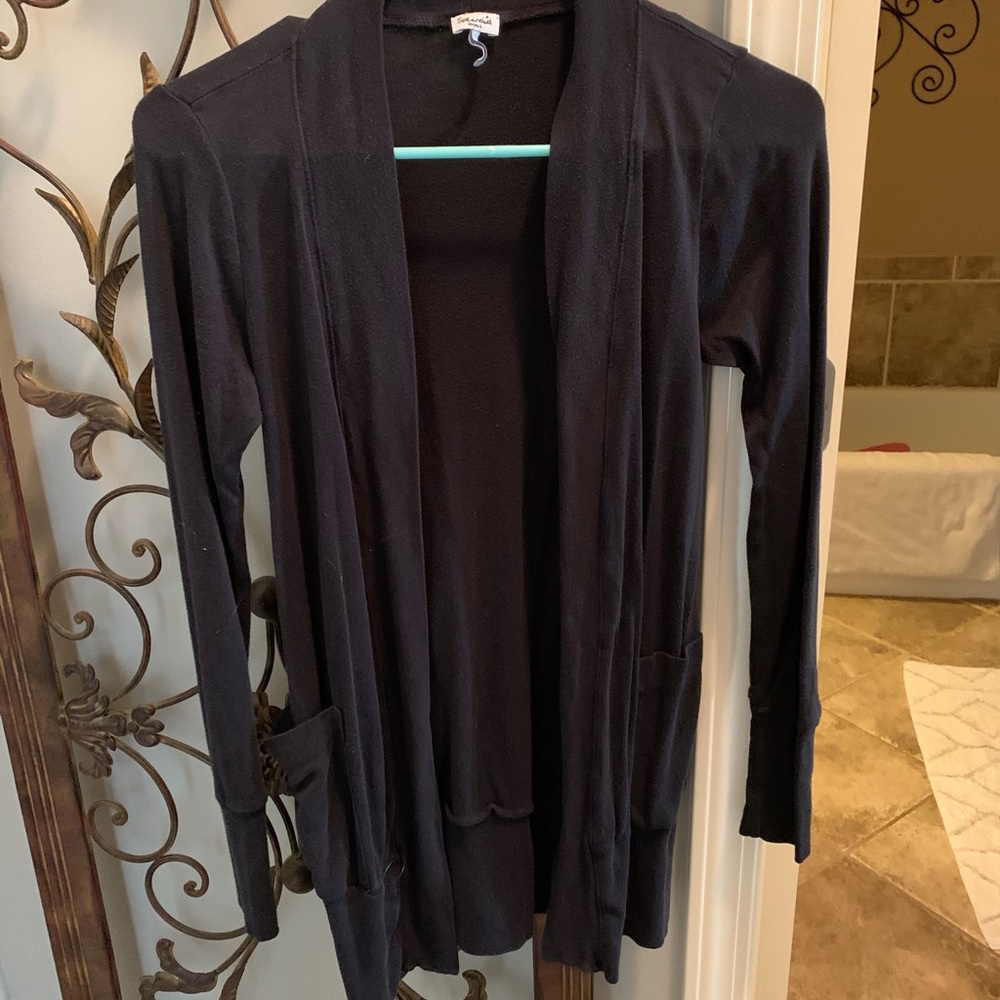 Splendid long sleeve cardigan with pockets